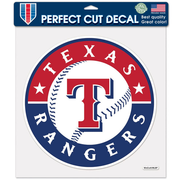 Texas Rangers Perfect Cut Color Decal 12" x 12"