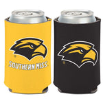 Wholesale-Southern Miss Golden Eagles 2 COLOR Can Cooler 12 oz.