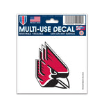 Wholesale-Ball State Cardinals Multi-Use Decal 3" x 4"