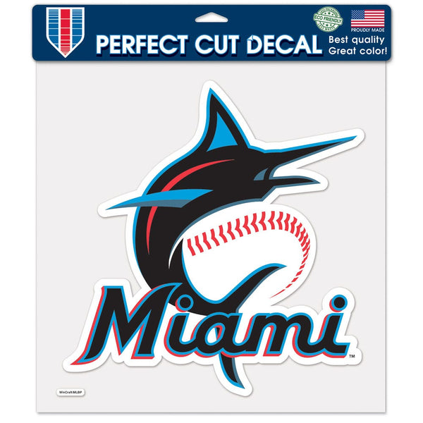 Miami Marlins Perfect Cut Color Decal 12" x 12"