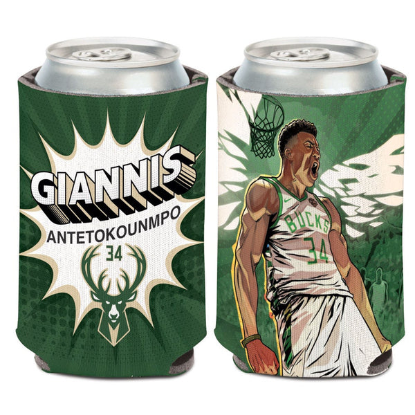 Milwaukee Bucks Can Cooler 12 oz. Giannis Antetokounmpo