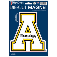 Appalachian State Mountaineers Die Cut Logo Magnet 6.25" x 9"