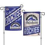 Colorado Rockies / Cooperstown Garden Flags 2 sided 12.5" x 18"