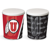 Wholesale-Utah Utes Gift Tin tapered 3 gallon