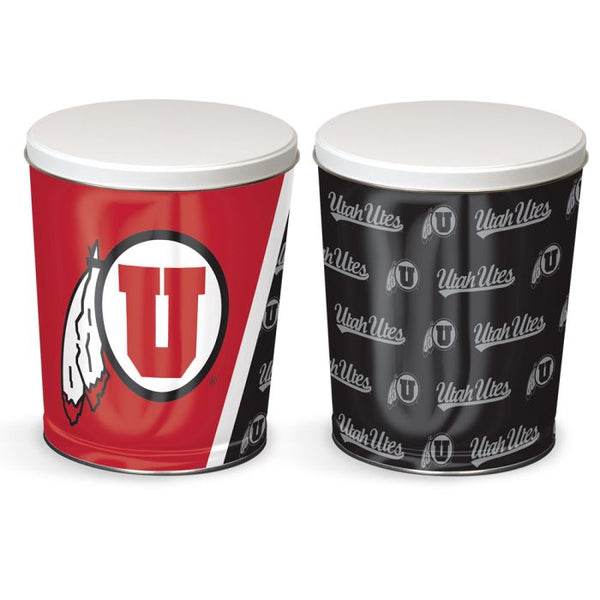 Wholesale-Utah Utes Gift Tin tapered 3 gallon