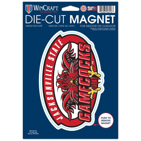Jacksonville State Gamecocks Die Cut Logo Magnet 6.25" x 9"