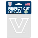 Wholesale-Vanderbilt Commodores Perfect Cut White Decal 4" x 4"