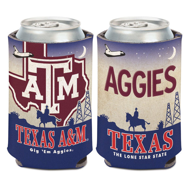 Texas A&M Aggies LICENSE PLATE Can Cooler 12 oz.