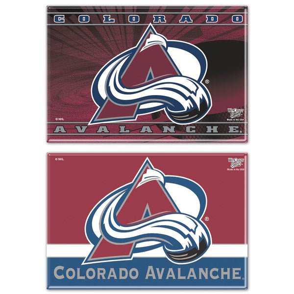 Colorado Avalanche Rectangle Magnet, 2pack 2" x 3"