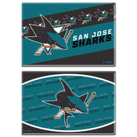 San Jose Sharks Rectangle Magnet, 2pack 2" x 3"
