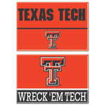 Wholesale-Texas Tech Red Raiders Rectangle Magnet, 2pack 2" x 3"