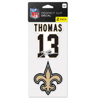 New Orleans Saints Perfect Cut Decal Set of two 4"x4" Michael Thomas