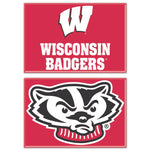 Wholesale-Wisconsin Badgers Rectangle Magnet, 2pack 2" x 3"