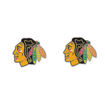 Chicago Blackhawks Earrings Jewelry Card