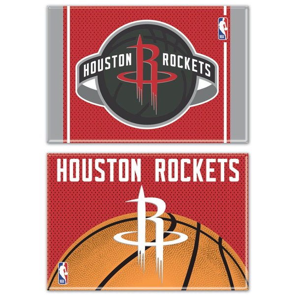 Houston Rockets Rectangle Magnet, 2pack 2" x 3"