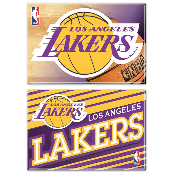 Los Angeles Lakers Rectangle Magnet, 2pack 2" x 3"