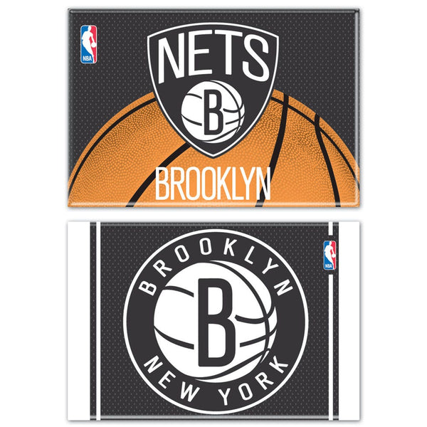 Brooklyn Nets Rectangle Magnet, 2pack 2" x 3"