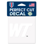 Wholesale-West Texas A&amp;M Buffaloes Perfect Cut White Decal 4" x 4"