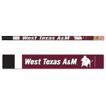 Wholesale-West Texas A&amp;M Buffaloes Pencil 6-pack