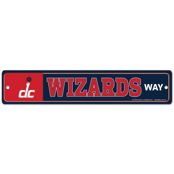 Washington Wizards Street / Zone Sign 3.75" X 19"