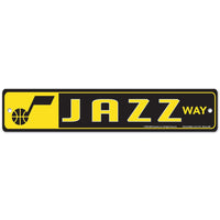 Utah Jazz Street / Zone Sign 3.75" x 19"