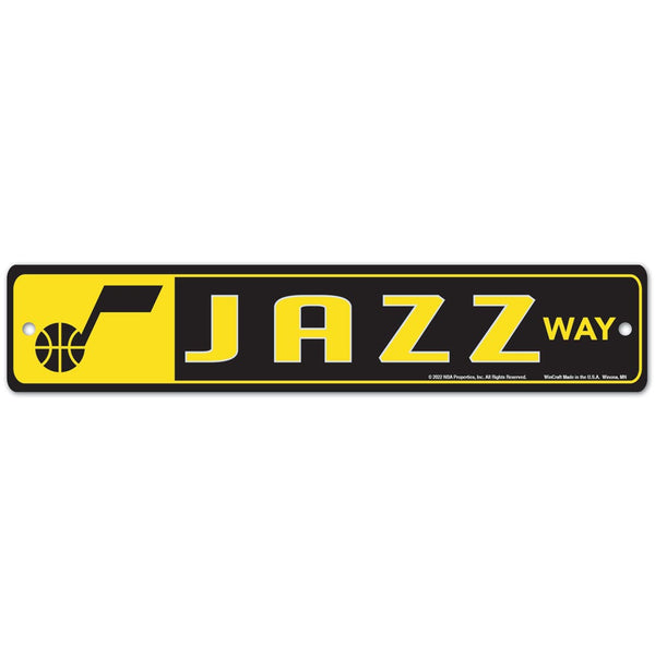 Utah Jazz Street / Zone Sign 3.75" x 19"