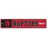 Toronto Raptors Street / Zone Sign 3.75" x 19"