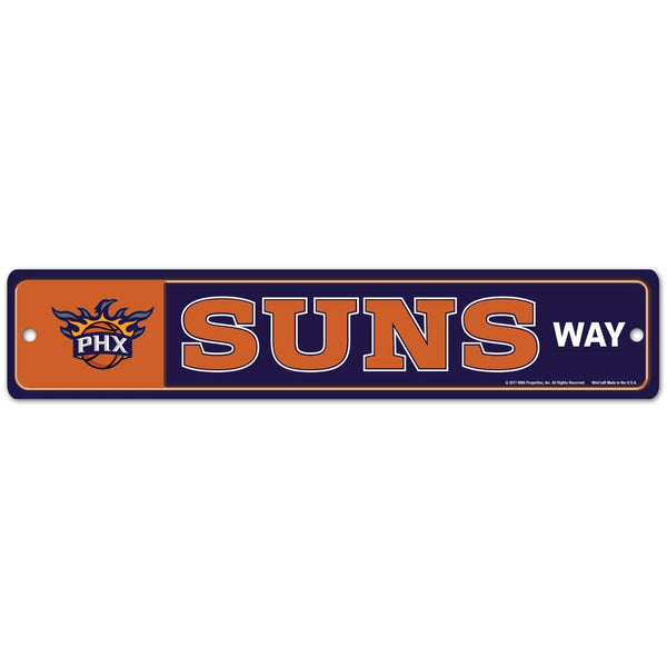 Phoenix Suns Street / Zone Sign 3.75" X 19"