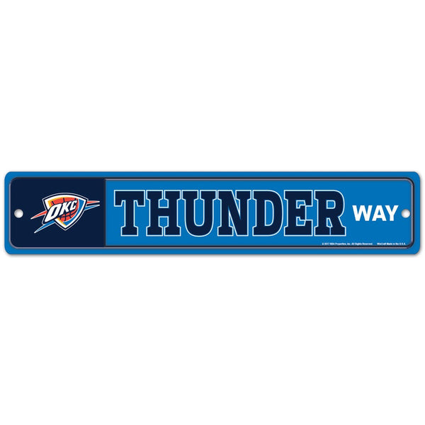 Oklahoma City Thunder Street / Zone Sign 3.75" X 19"