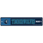 Minnesota Timberwolves Street / Zone Sign 3.75" x 19"