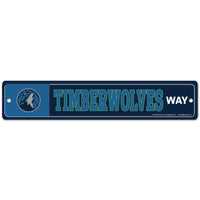 Minnesota Timberwolves Street / Zone Sign 3.75" x 19"