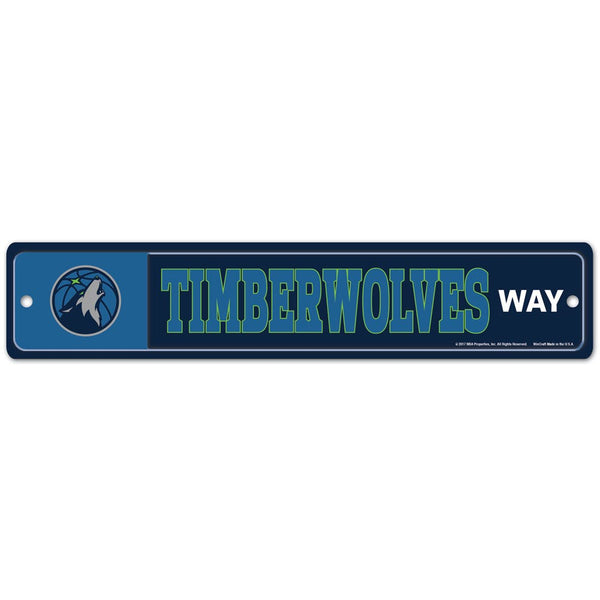 Minnesota Timberwolves Street / Zone Sign 3.75" x 19"