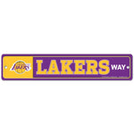 Los Angeles Lakers Street / Zone Sign 3.75" X 19"