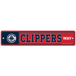 Los Angeles Clippers Street / Zone Sign 3.75" x 19"
