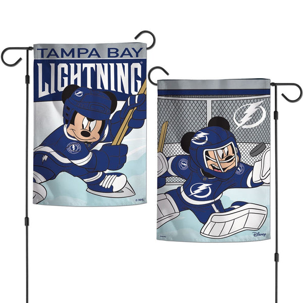 Tampa Bay Lightning / Disney DISNEY Garden Flags 2 sided 12.5" x 18"