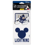 Tampa Bay Lightning / Disney DISNEY Perfect Cut Decal Set of two 4"x4"