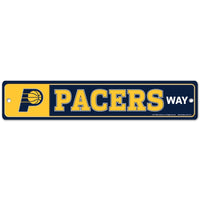 Indiana Pacers Street / Zone Sign 3.75" X 19"