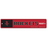 Houston Rockets Street / Zone Sign 3.75" x 19"
