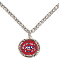 Montreal Canadiens Necklace w/Charm Jewelry Card