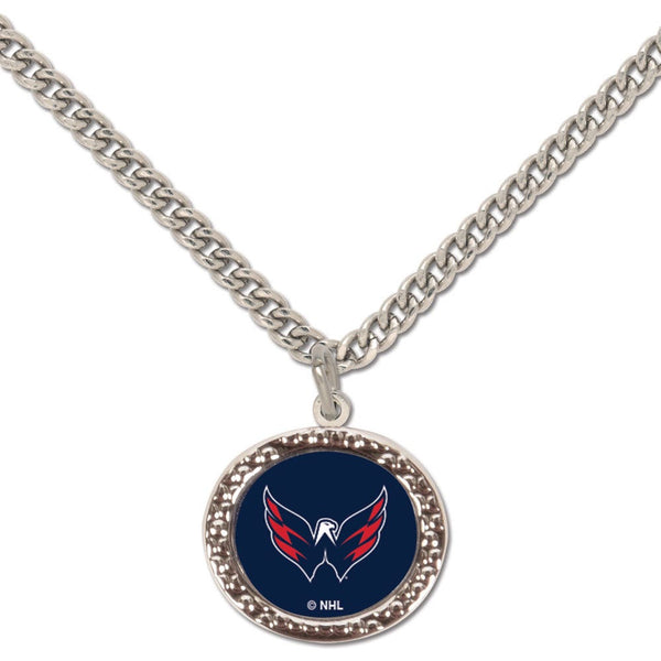 Washington Capitals Necklace w/Charm Jewelry Card
