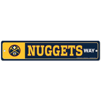 Denver Nuggets Street / Zone Sign 3.75" x 19"