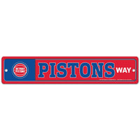 Detroit Pistons Street / Zone Sign 3.75" X 19"