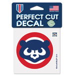 Chicago Cubs Coopertown Perfect Cut Color Decal 4" x 4"