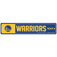 Golden State Warriors Street / Zone Sign 3.75" x 19"