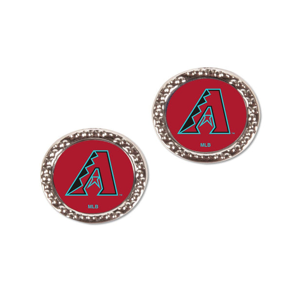 Arizona Diamondbacks Earrings Jewelry Carded Round