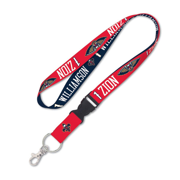 New Orleans Pelicans Lanyard w/detachable buckle 1" Zion Williamson