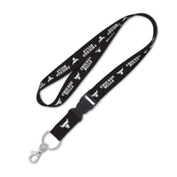Chicago Bulls Black Lanyard w/detachable buckle 1"