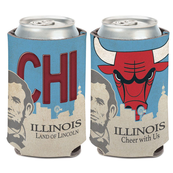 Chicago Bulls LICENSE PLATE Can Cooler 12 oz.
