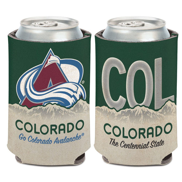 Colorado Avalanche State Plate Can Cooler 12 oz.