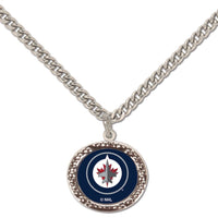 Winnipeg Jets Necklace w/Charm Jewelry Card